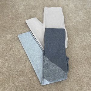 Outdoor Voices 7/8 spring leggings & 3/4 warmup leggings duo